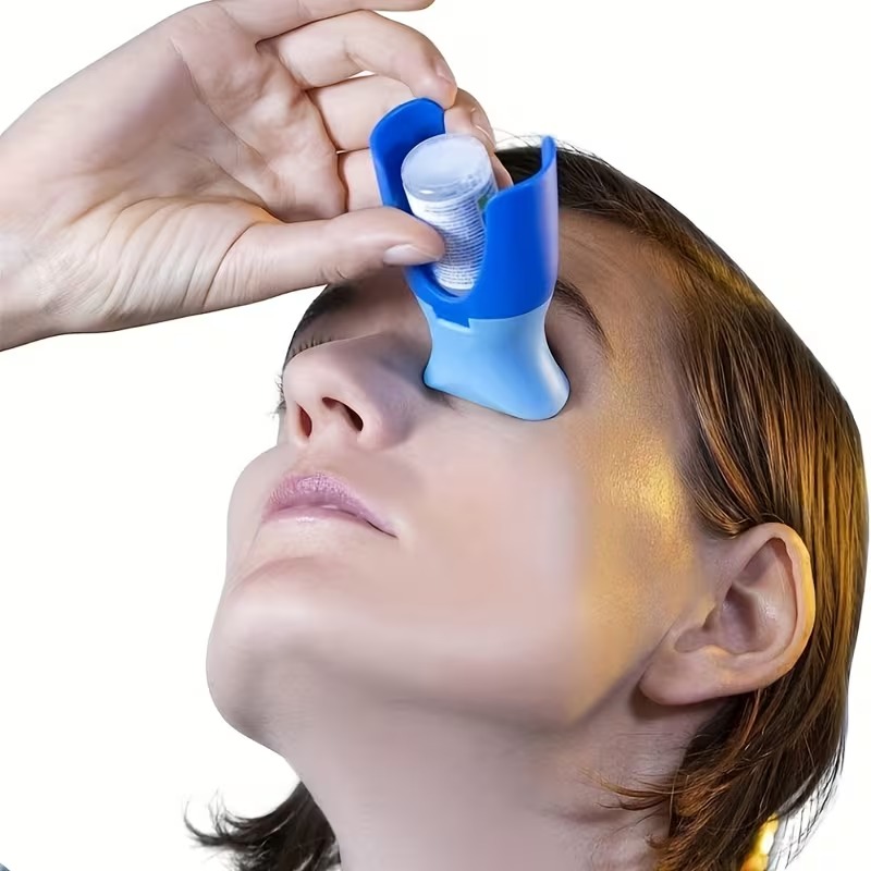 Reusable Eye Drop Bottle Guide with Easy-Grip Design